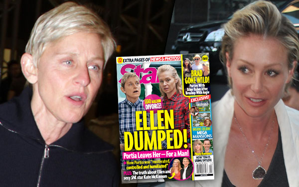 Divorce Bombshell Ellen Degeneres Stunned After Wife Portia De Rossi Leaves Her For A Man Plus 