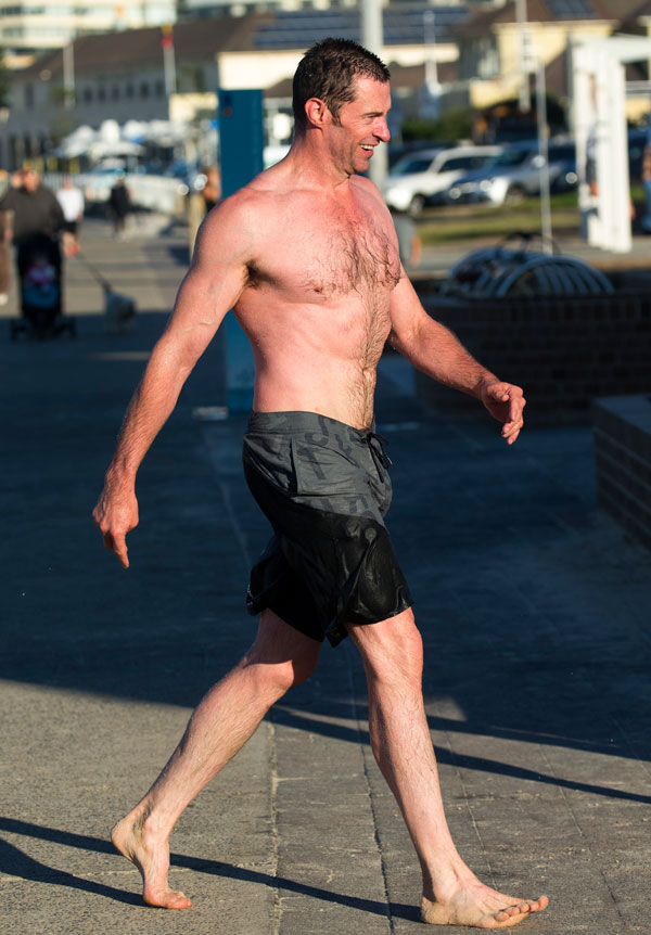 Hugh Jackman Shows Off His Buff Beach Body After Cancer Scare Star Magazine