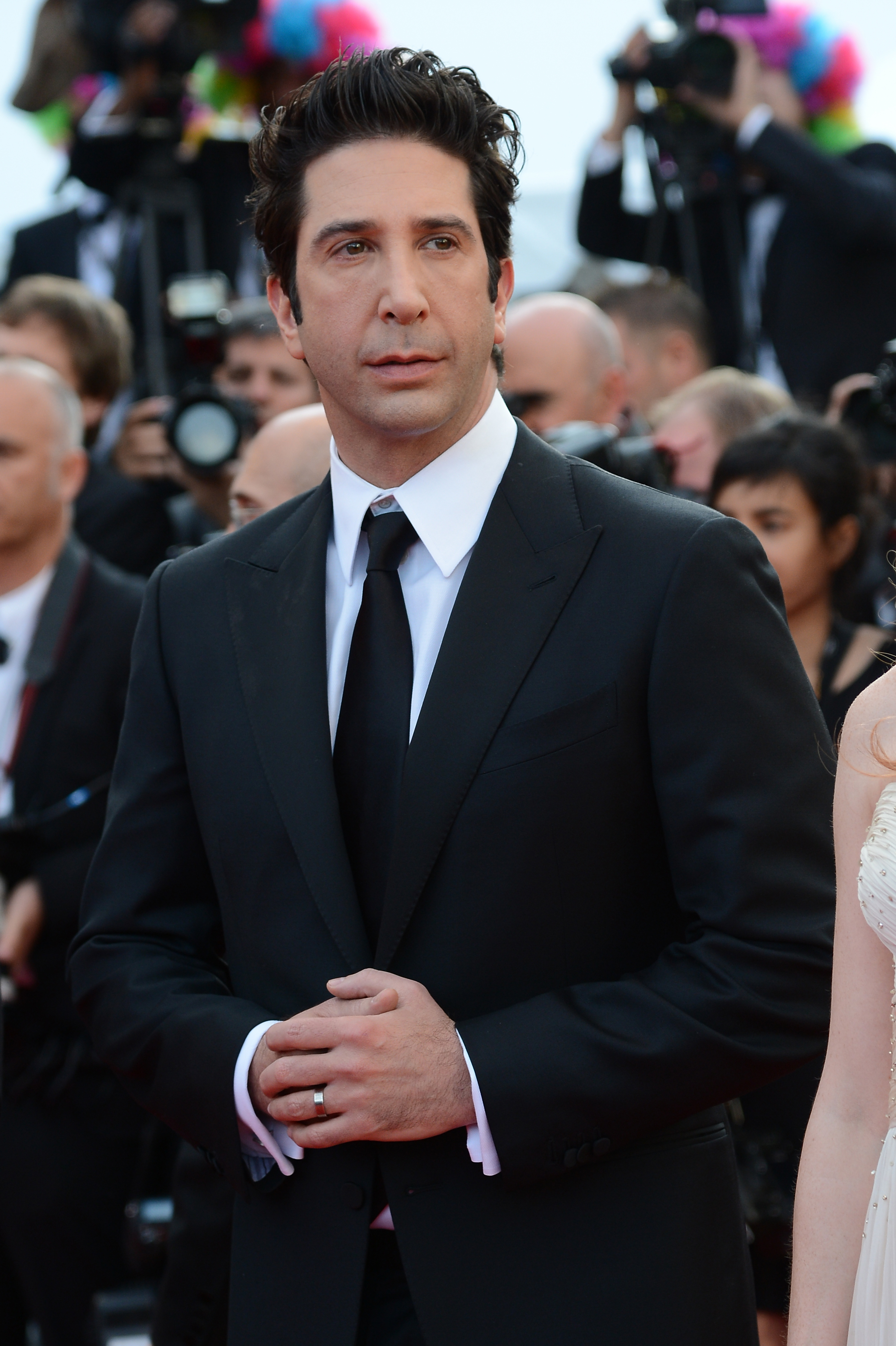 US actor David Schwimmer arrives for the