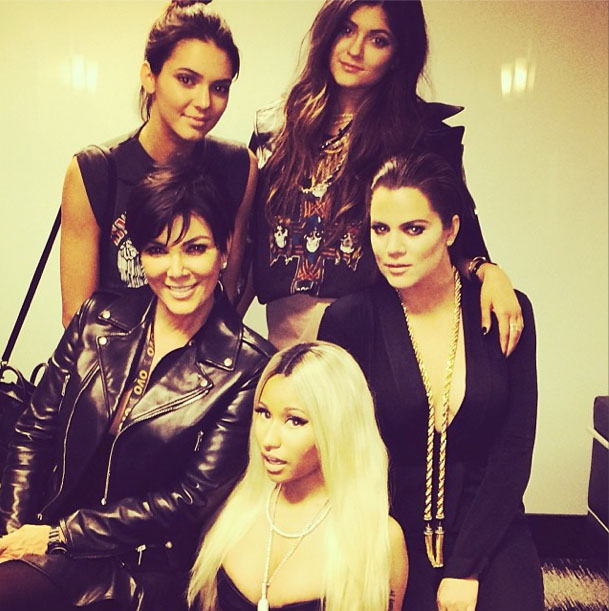 Kendall Jenner, Kylie Jenner, Kris Jenner, Khloe Kardashian & Nicki Minaj