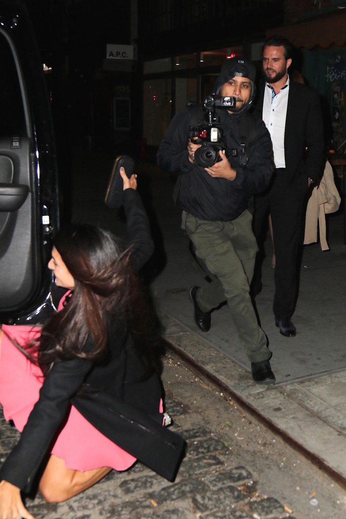 Amal Clooney's Sister, Tala Alamuddin takes an unfortunate tumble following her birthday celebration at Il Buco in Noho