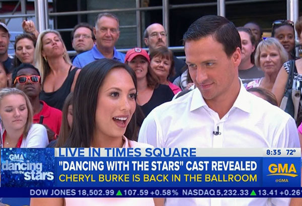 Ryan Lochte DWTS Cheryl Burke Dancing With The Stars Season 23 Video 2