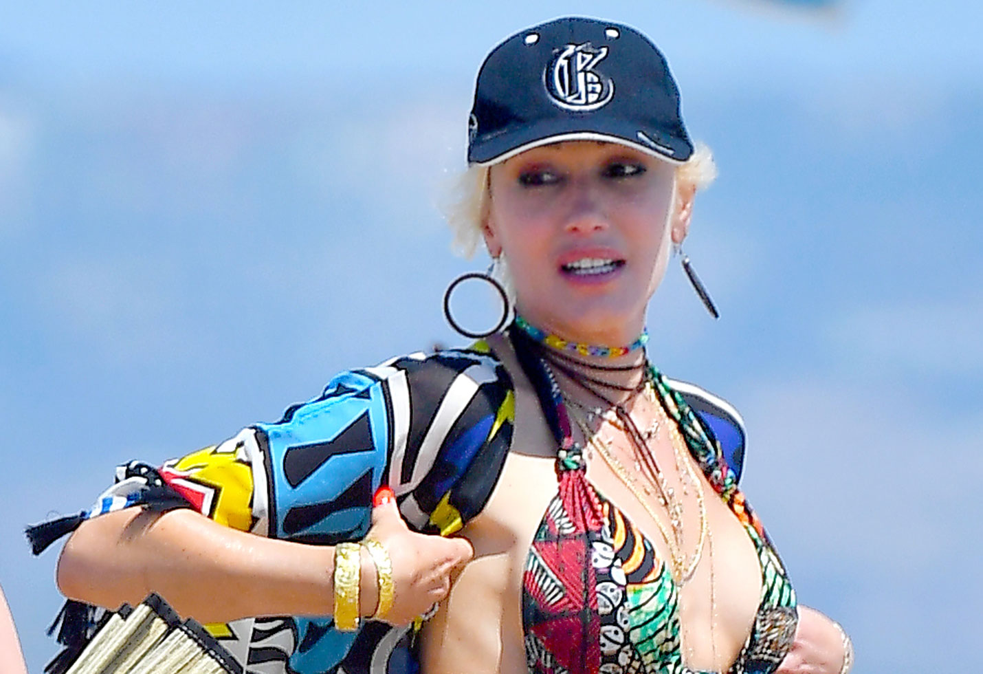 PHOTOS Gwen Stefani Makes Heads Turn In Animal-Print Bikini.