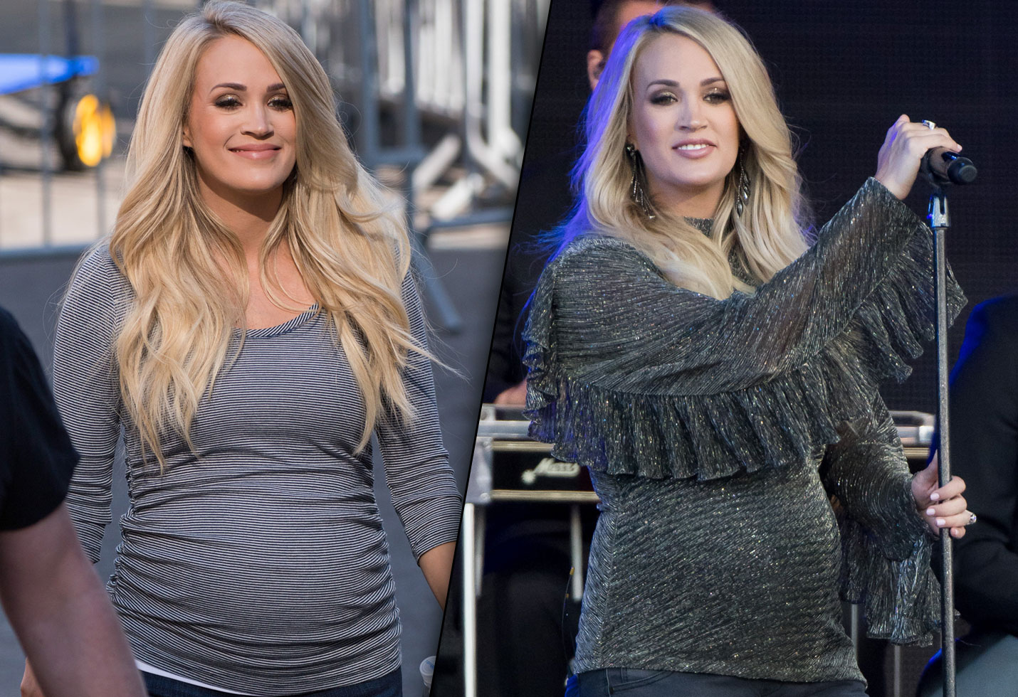 Photos Pregnant Carrie Underwood Rocks Out On 'Jimmy Kimmel Live'