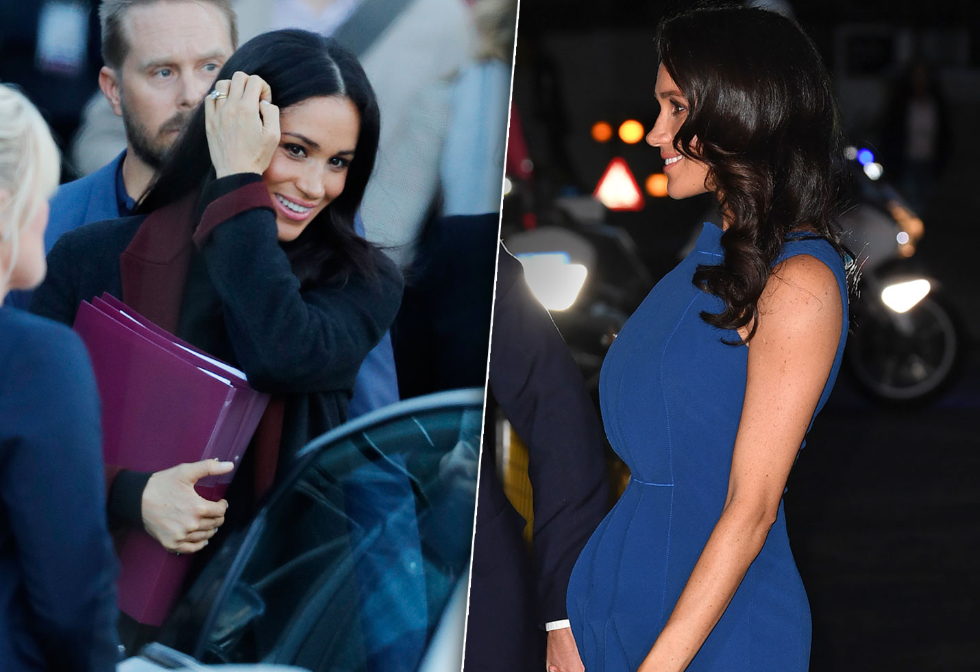 12 Weeks Along 7 Ways Pregnant Meghan Markle Hid Her Baby Bump.