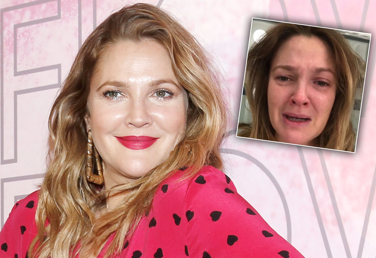 Drew Barrymore Shares Crying Selfie To Show Truth Behind The Glamour