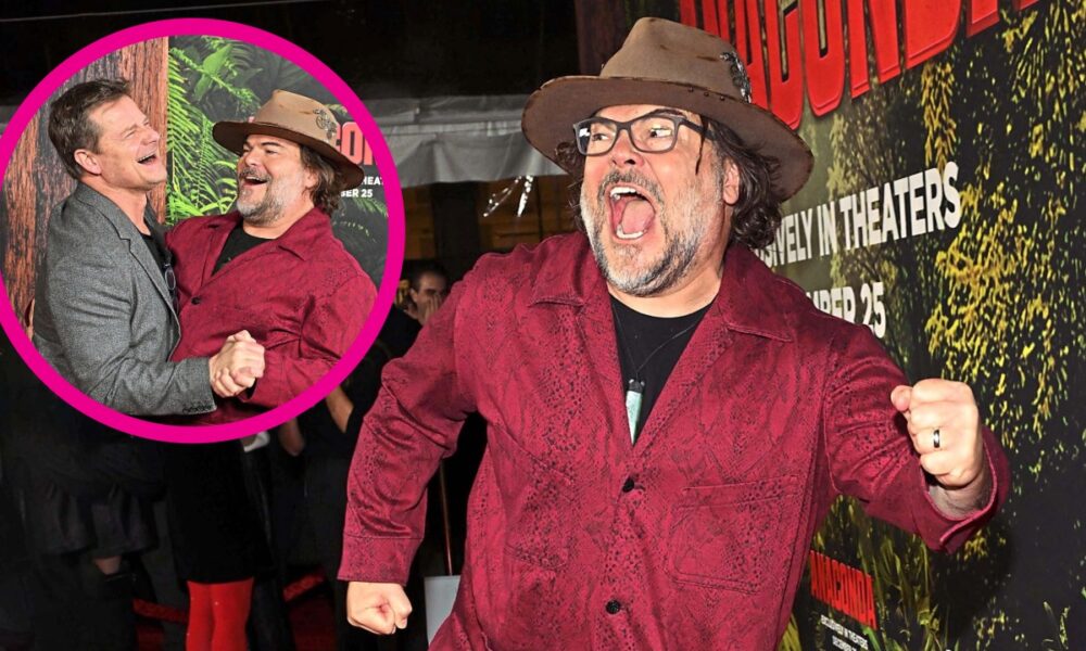 Jack Black Steals the Show With Hilarious Antics at 'Anaconda