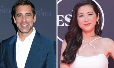 Aaron Rodgers and Mina Kimes